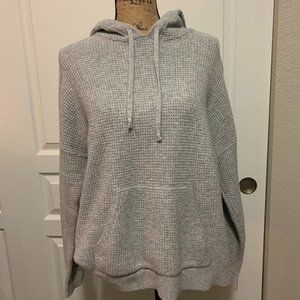 American Eagle grey waffle hoodie